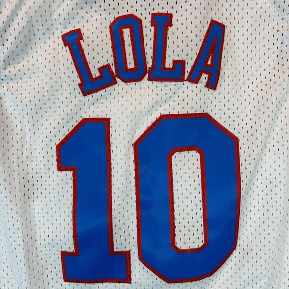 Space Jam Lola Bunny Tune Squad AVI Jersey Unisex Size Medium White Basketball - Picture 5 of 8